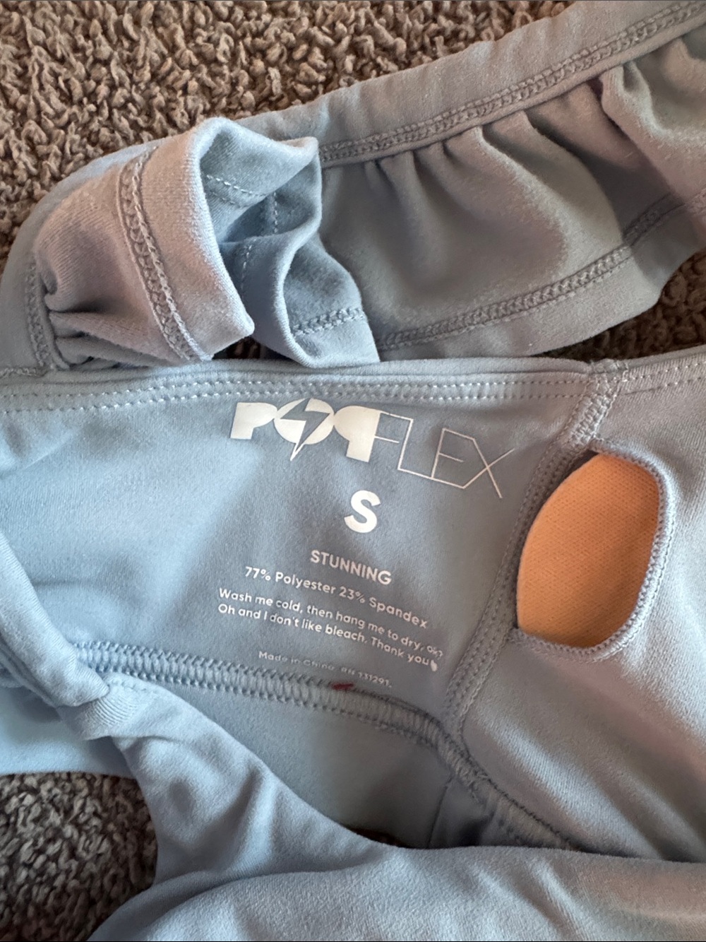 POPFLEX Light Blue Active Set with Ruffle Skort - Picture 3 of 4